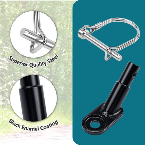 Bike Trailer Hitch Connector Coupler Bicycle Adapter for Children's Trailers,Cargo and Pet Bicycle Trailers,Black Adapter Accessories by Cenipar