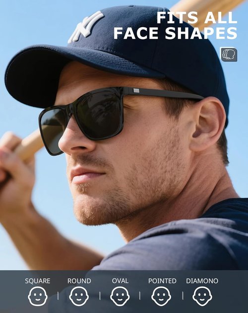 KALIYADI Polarized Sunglasses - Classic UV400 Protection for Men & Women | Ideal for Driving, Golf, Fishing