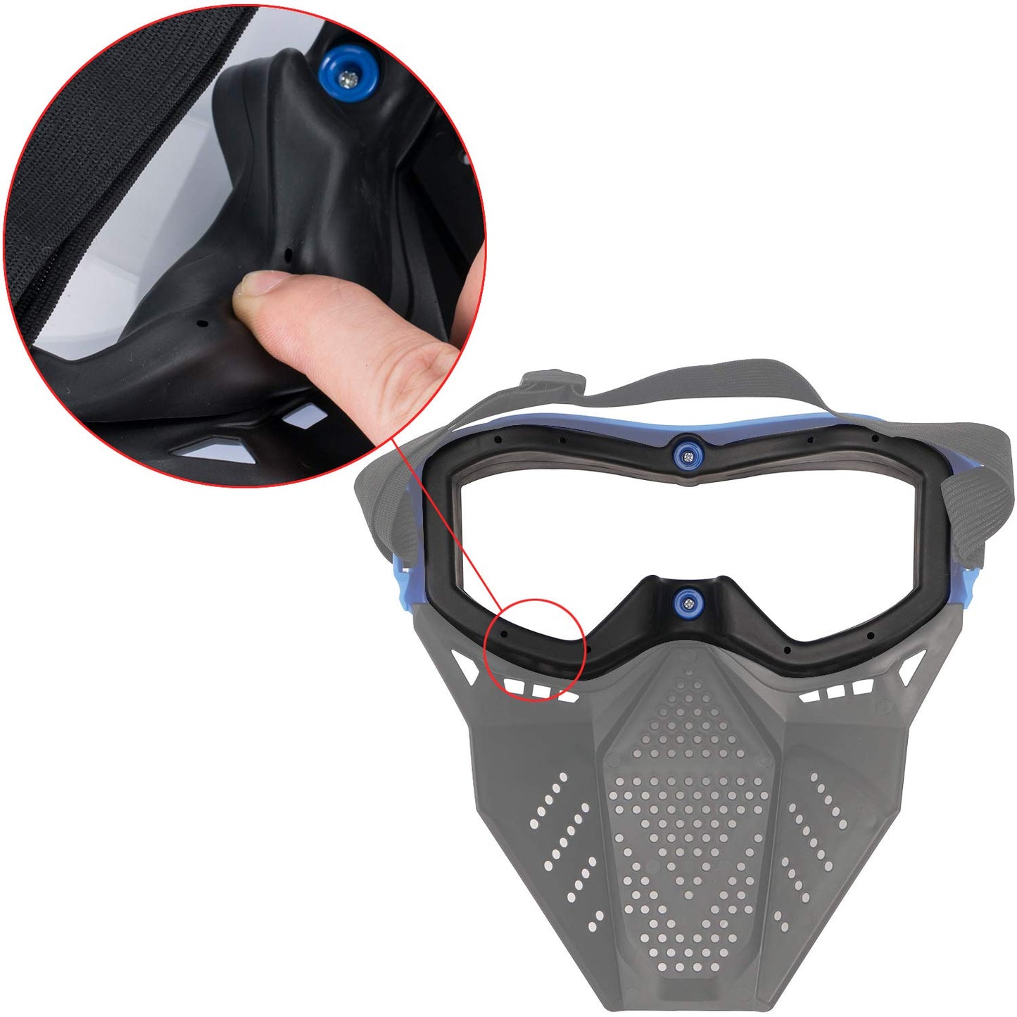 Surper Tactical Mask Compatible with Nerf Rival, Apollo, Zeus, Khaos, Atlas, Artemis Blasters Rival Mask (2)