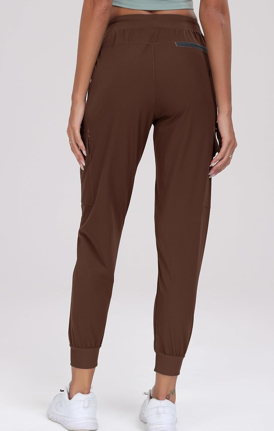 Oalka Women's Cargo Hiking Pants - Lightweight Quick-Dry Joggers with Pockets | Perfect for Travel