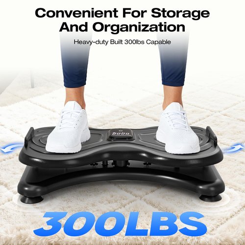 LUBBYGIM Waist Twister Machine, Waist Twist Board with LCD Display (Black)