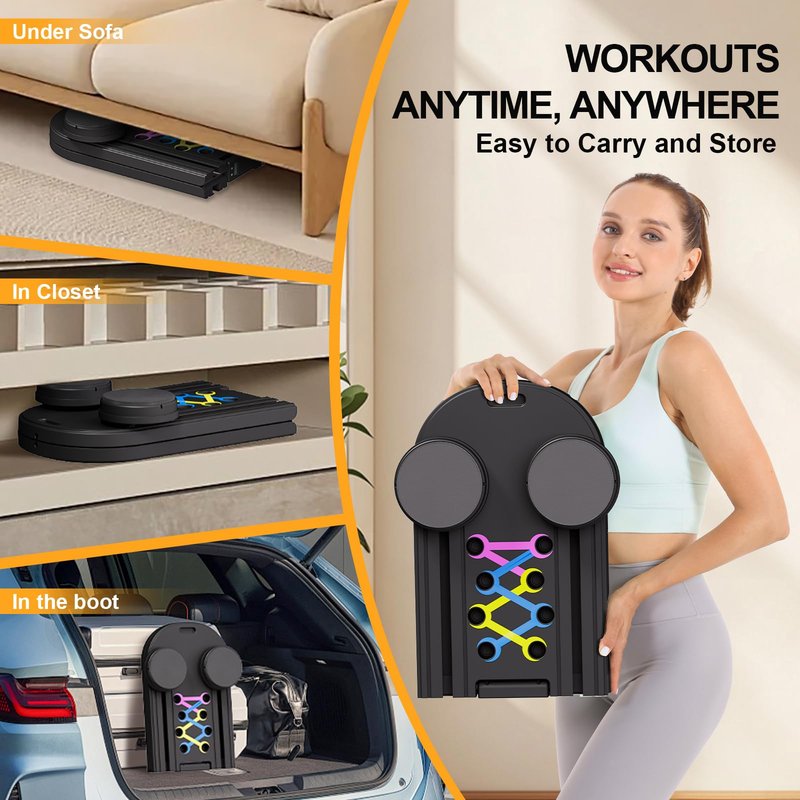 PRUINKLE Pilates Reformer Set，Home Pilates Board for Workout (Pilates Board - Green)