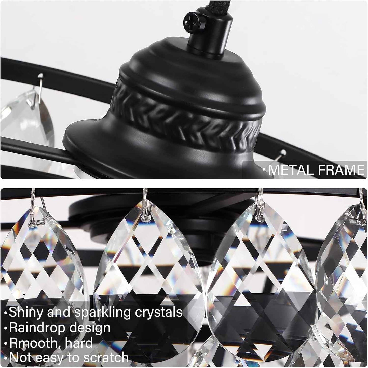 Gold Crystal Mini Chandelier - Modern Flush Mount Ceiling Light for Hallway & Bedroom