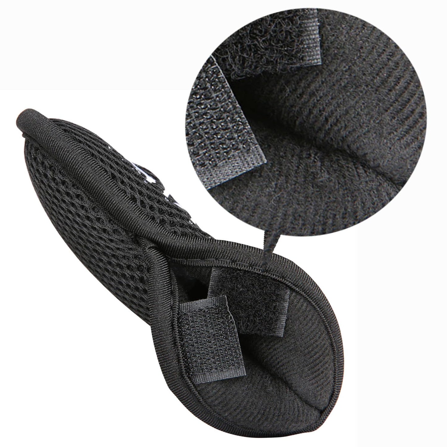 OGECLF 10pcs/Set Black Thick Mesh Golf Iron Head Covers 3-9,P,S,A fit Right Hand Irons