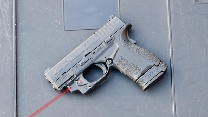 Viridian E Series Red Laser Sight – Tactical Laser for Guns and Pistols (Springfield XDs,)
