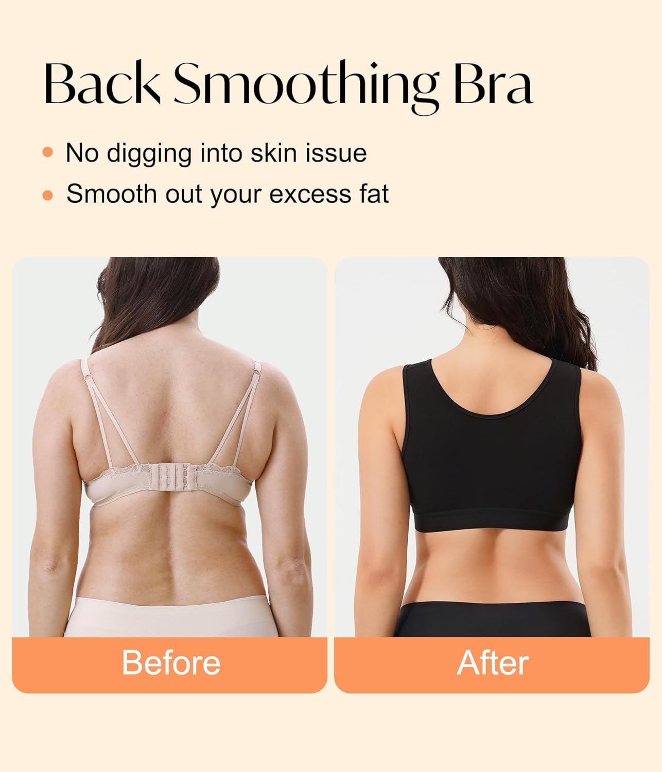 CYDREAM Wireless Bras for Women - Zip Front Closure, Full Coverage & Adjustable Comfort