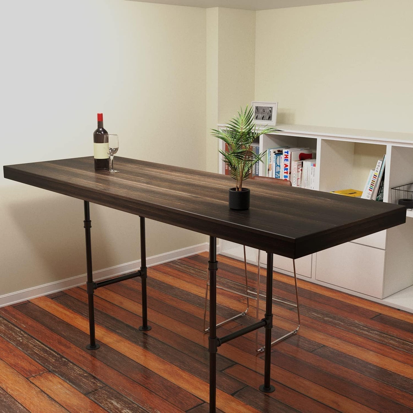 Niubid 10 Pack 3/4 inches Elbows Malleable Cast Iron Pipe, Industrial Pipe for Threaded Black Pipes and Fittings, DIY Steampunk Industrial Vintage Style.