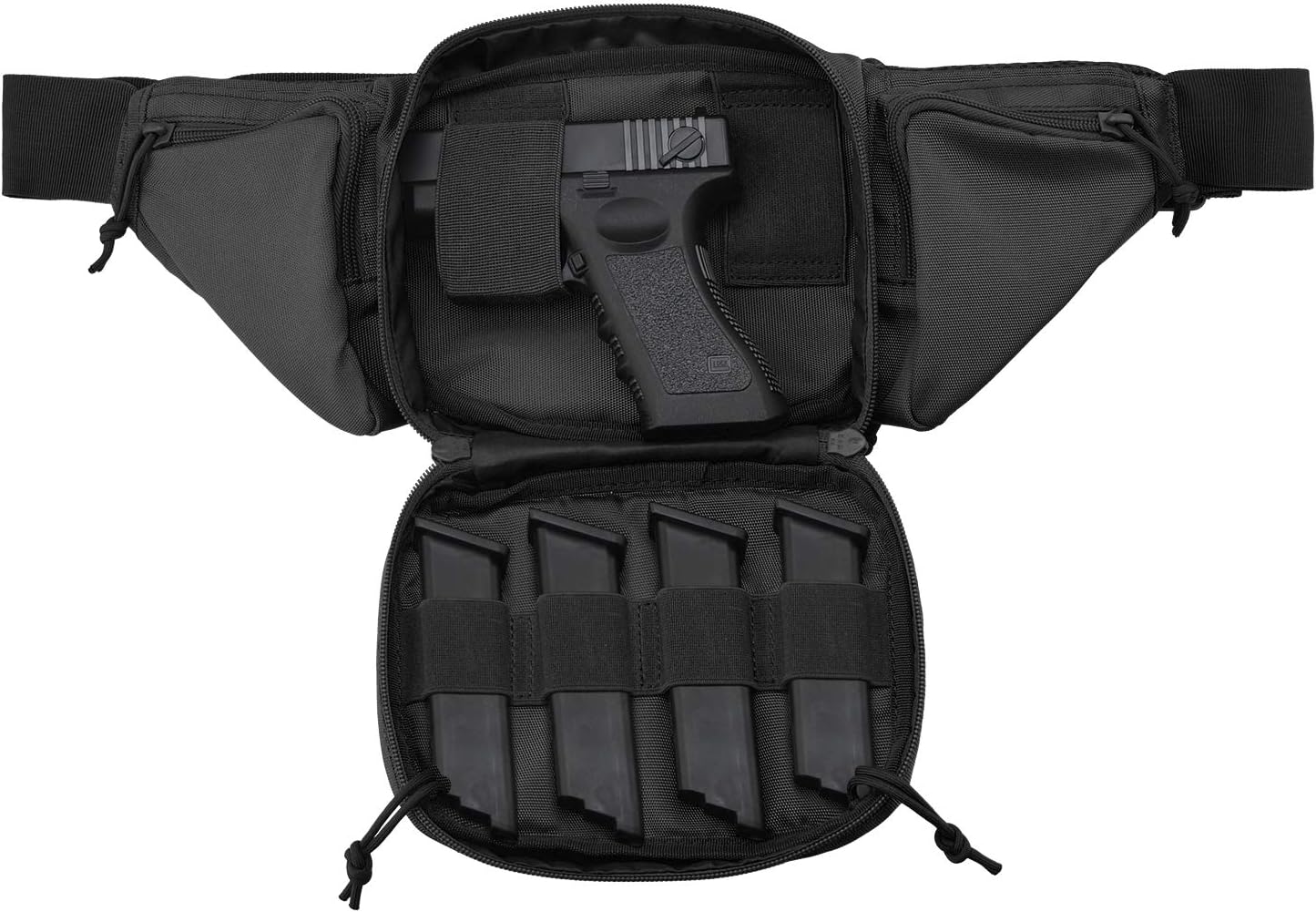 Tactical Pistol Pouch - Ultimate Fanny Pack Holster for 1911, Glock, Sig Sauer & More