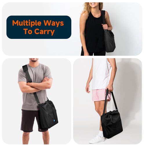 Xxerciz Dumbbells Carry Bag with Adjustable Strap, Portable Fitness Dumbbell Storage Bag Case, Gym Crossbody Bag with Soft Pad for Carrying 1 Pair Dumbbells - Each from 5 LBS to 20 LBS
