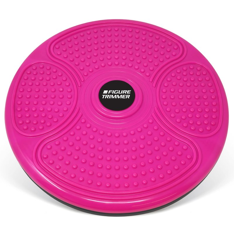 Figure Trimmer XL Core Ab Twister Board for Exercise 14 inch Large Waist Twisting Twist Disc for Slimming and Strengthening Abdominal & Stomach Exercise Equipment, Pink
