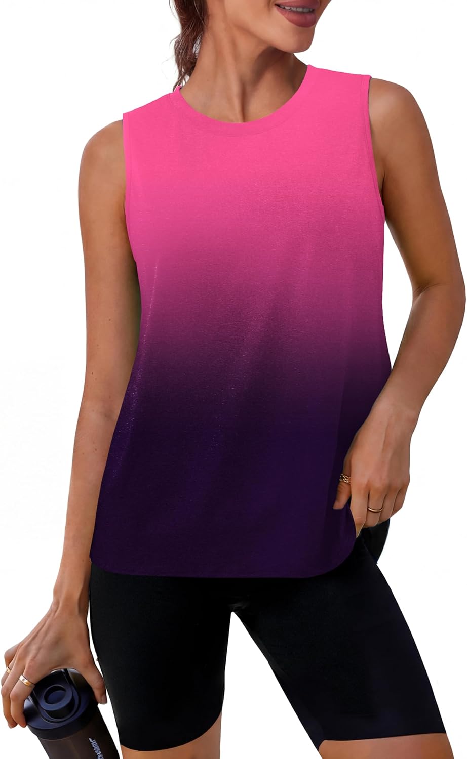 Skiennix Women's Loose Fit Sleeveless Yoga Tank Top - Comfortable Athletic Gym Shirt