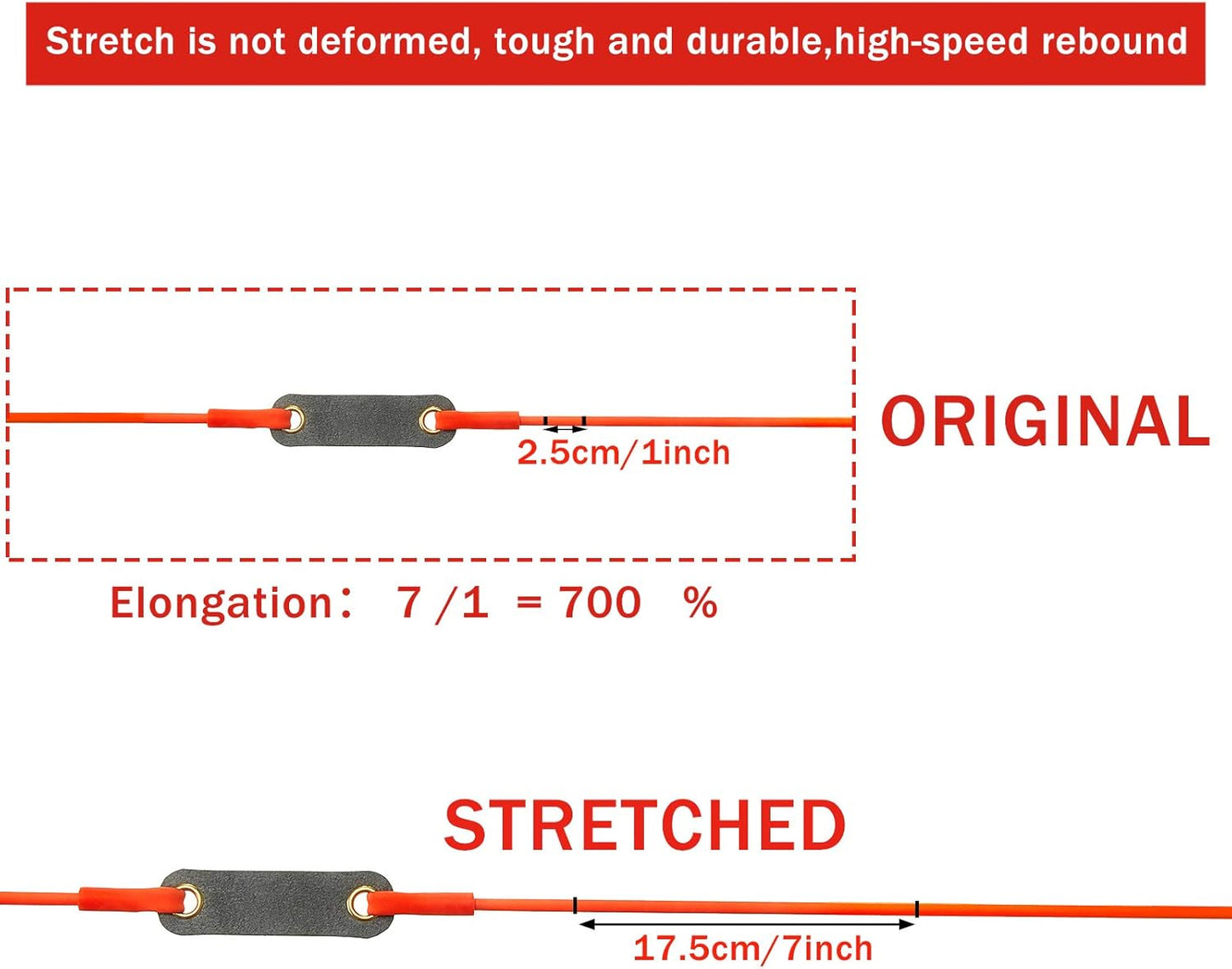 Shappy Slingshot Replacement Sets - Heavy-Duty Rubber Tubes for Hunting | 2/4/8 Pcs