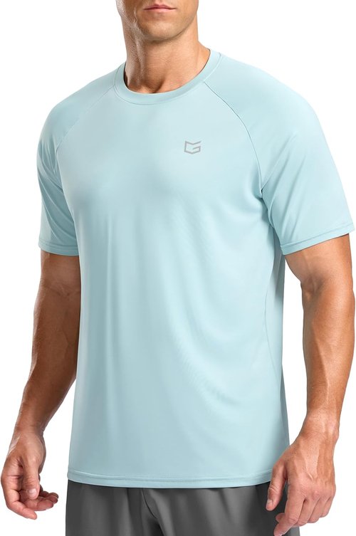 G Gradual Men's Athletic Workout T-Shirts - Moisture-Wicking Cooling Short Sleeve Performance Tee for Gym & Tennis