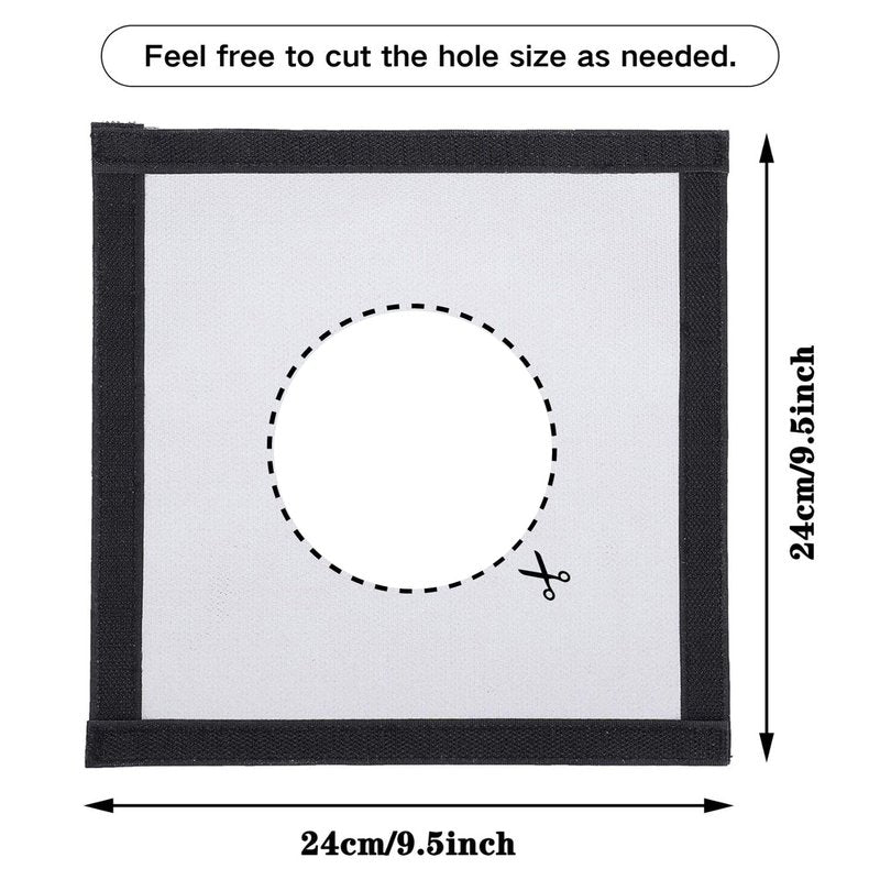 SoloWilder Stove Jack Kit for Tent Highly Flame-Retardant DIY Stove Jack for Hot Tent 9.5" x 9.5"
