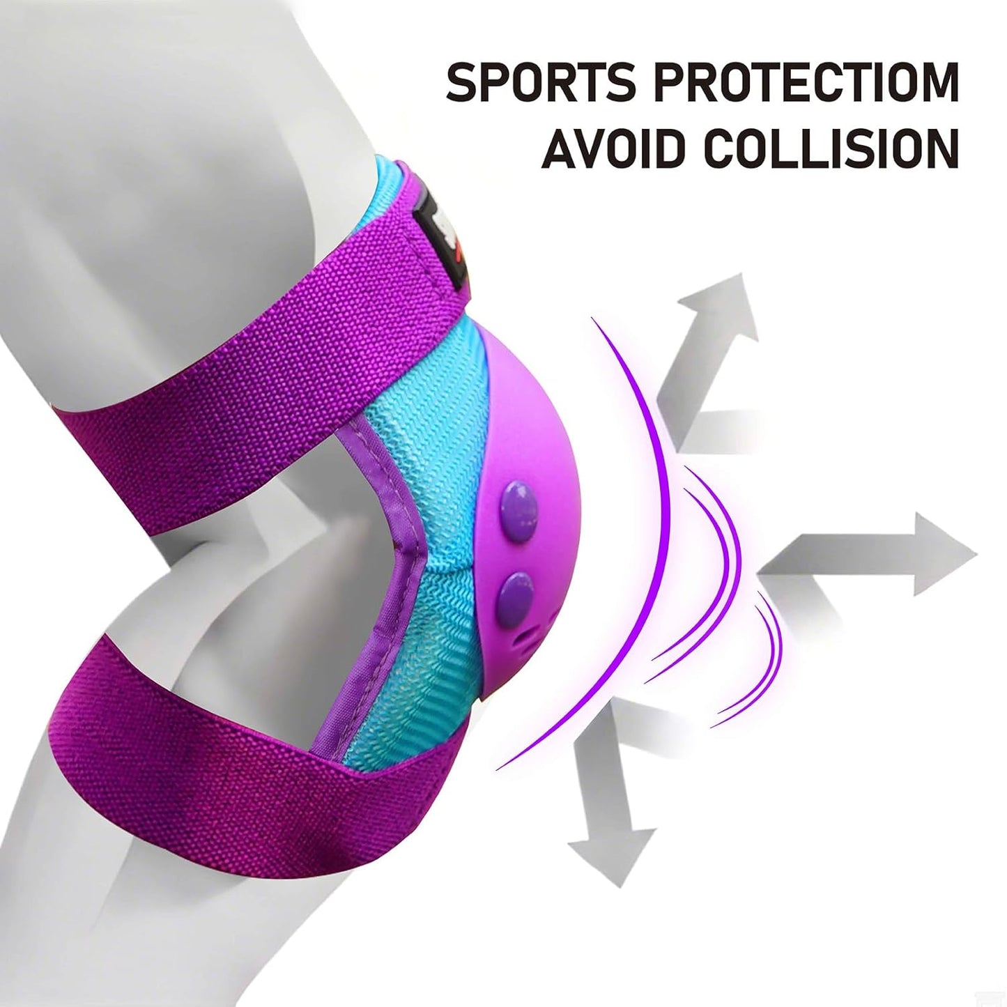 Skiennix Kids Protective Gear Set - Knee Pads, Elbow Pads & Wrist Guards | For Ages 3-15, Ideal for Roller Skating & BMX