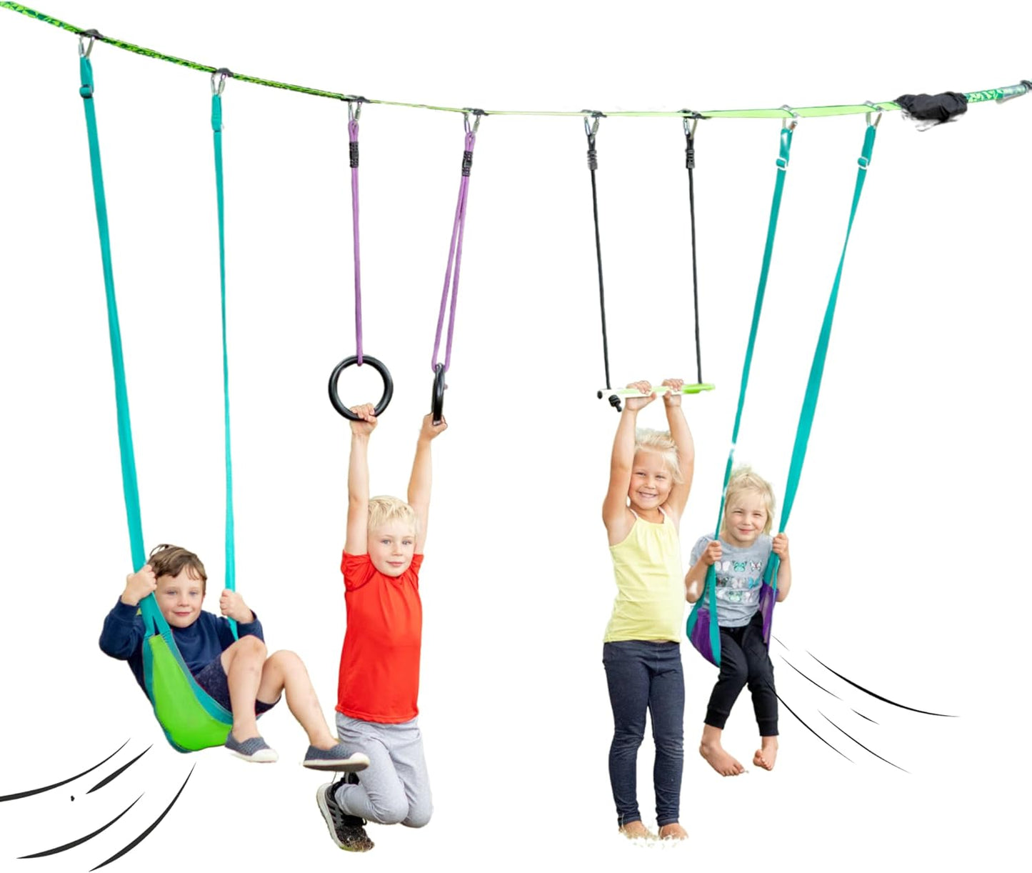 Slackers Tree Swing Line Kit - Transform Your Yard into a Fun Swing Set - Ideal for Ages 3+