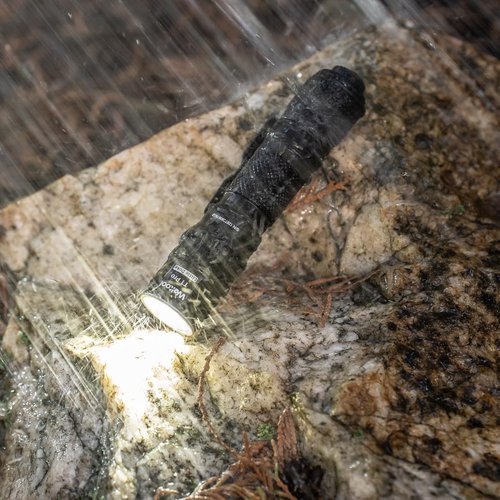 Weltool T1 Pro Mini Flashlight with Pocket Clip,Throwing Distance 313 Meters, 24,500 Candela for EDC,Hiking,Camping,Emergency Lighting (Black)