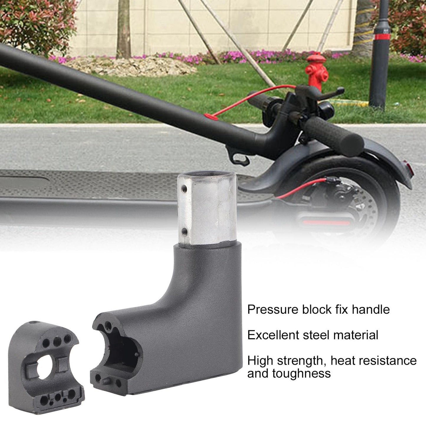 Scooter Headset Upgrade Kit Steel Forehead Mounting Bracket Pressure Clamp for M365 PRO Dashboard