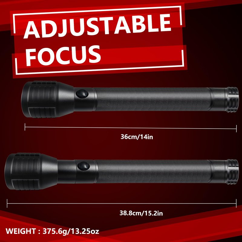 Miuree Heavy-Duty LED D Battery Flashlight (‎4-D)