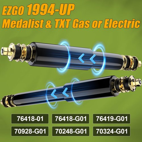 ENEKER Golf Cart Shocks, EZGO Front Shocks and EZGO Rear Shocks for Golf Cart 1994-UP EZGO TXT&Medalist Gas and Electric, Replace 70928-G01, 76418-01, 4PCS