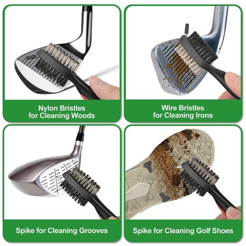 Golf Accessories for Men Women, Golf Gift Stuff with Hi-End Case, Golf Tees, Golfeball Marker, Golfer Towel, Club Brush, Divot Repair Tool, Stroke Counter and Marker Pens for Any Golf Fan, Souvenir