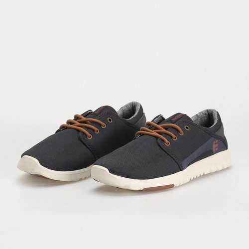 Etnies Scout – Ultra-Light Lifestyle, Reinforced Design, Cushioned Feel, Everyday Comfort, Vegan - Navy/Gold - 8.5