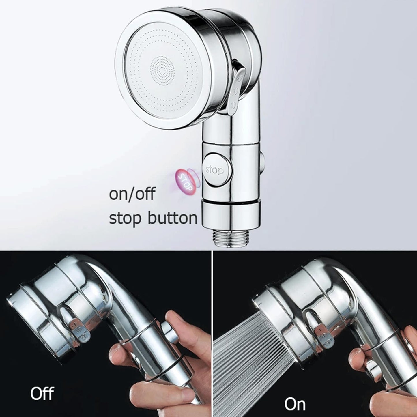 Sink Faucet Sprayer Attachment - Salon Shampoo Bowl Spray Head, Pedicure Chair Shower Head With Stop Water-saving Function, Adjustable Handheld Sprayer for Salon & Spa Chairs