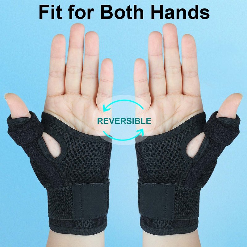 SHIFANQI Thumb Brace for Right or Left Hand, Thumb Stabilizer for Carpal Tunnel, Tendonitis, Arthritis, Sprains, De Quervain's Tenosynovitis, Wrist Brace with Thumb Spica Splint (Copper Infused)