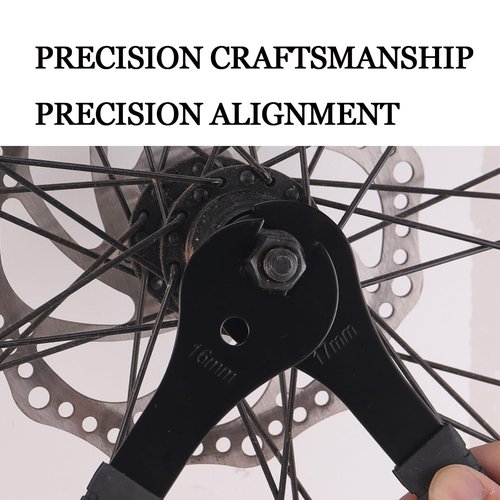 XIAOCUNCN 2MM Thick Low-Profile Bike Cone Wrench Set (13-19mm), Durable Multi-Function Carbon Steel Spanner for Bicycle Wheel Hub Axle Nut Installation & Removal (4 pieces (13,14,15,16mm))