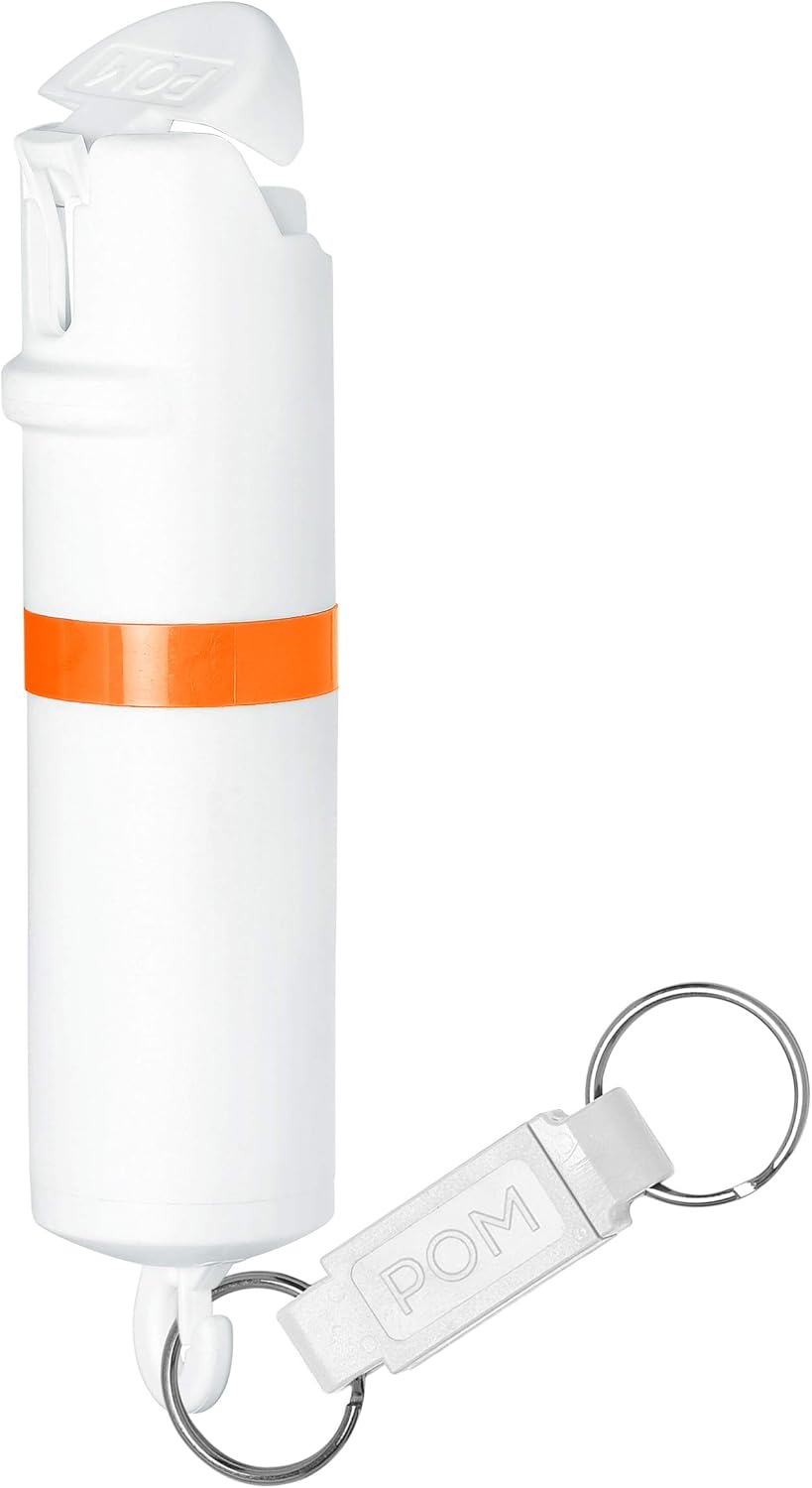 POM Pepper Spray - Maximum Strength OC Self Defense Spray | Tactical Compact Design, 25 Bursts, 10 ft Range