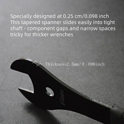Chrisphil Bike Cone Wrench Set Tool for Bicycle Wheel Hub Axle Nut Install Remover Cycling Spanner Hub Repair Removal Tool 3PCS (17, 18, 19mm)