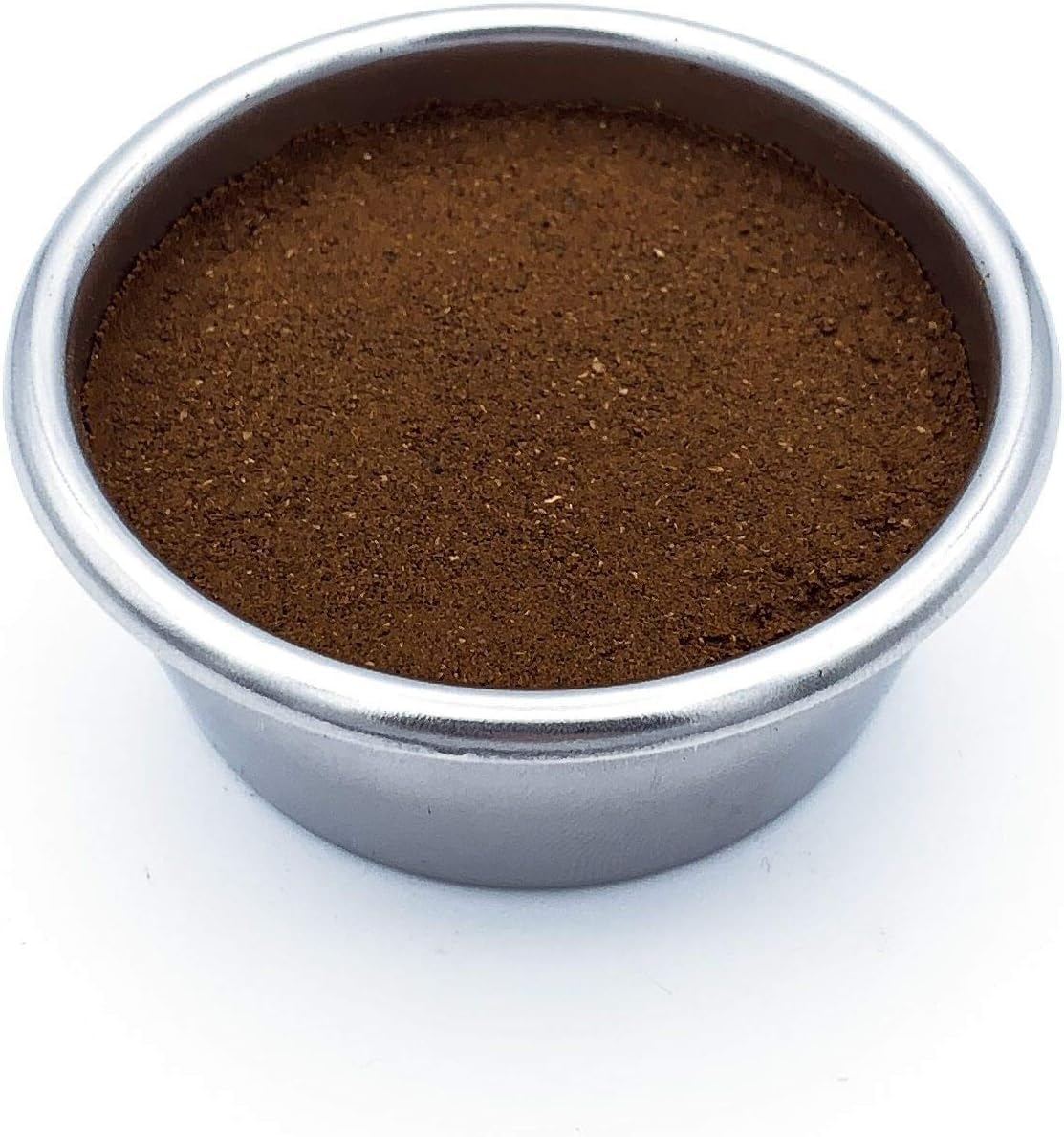 54mm 2 Cup Dual Wall Coffee Filter Basket - Pressurized Stainless Steel, Metal Portafilter Container - Reusable, Washable - Compatible with Breville Espresso Machines - 18/20g (Dual Wall)