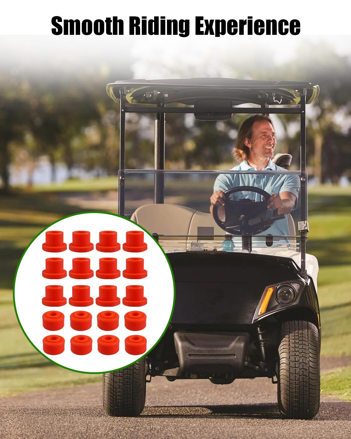 WUMZIJ Golf Cart A-Arm Bushing Kit Compatible with GTW Front Lift and MadJax MJFX A-Arm Lift Kits