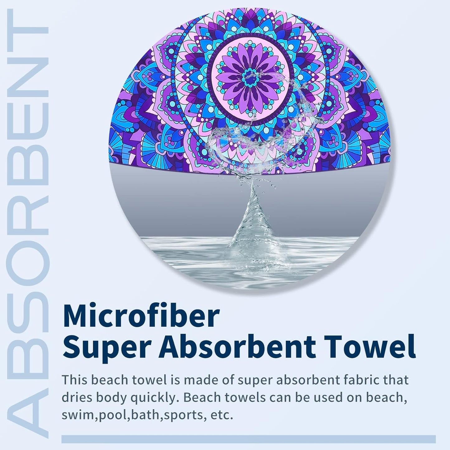 TwoYek Microfiber Beach Towels - Extra Large 71x32, Lightweight & Quick Dry, Sand-Free | Ideal for Travel & Gym