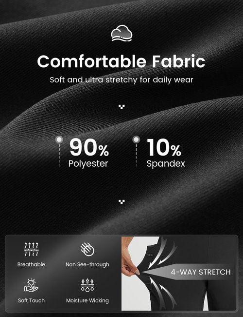 baleaf Women's Bermuda Shorts Athletic Running Shorts Quick Dry High Waisted Workout Gym Shorts with Zipper Pockets Walking Casual Black L