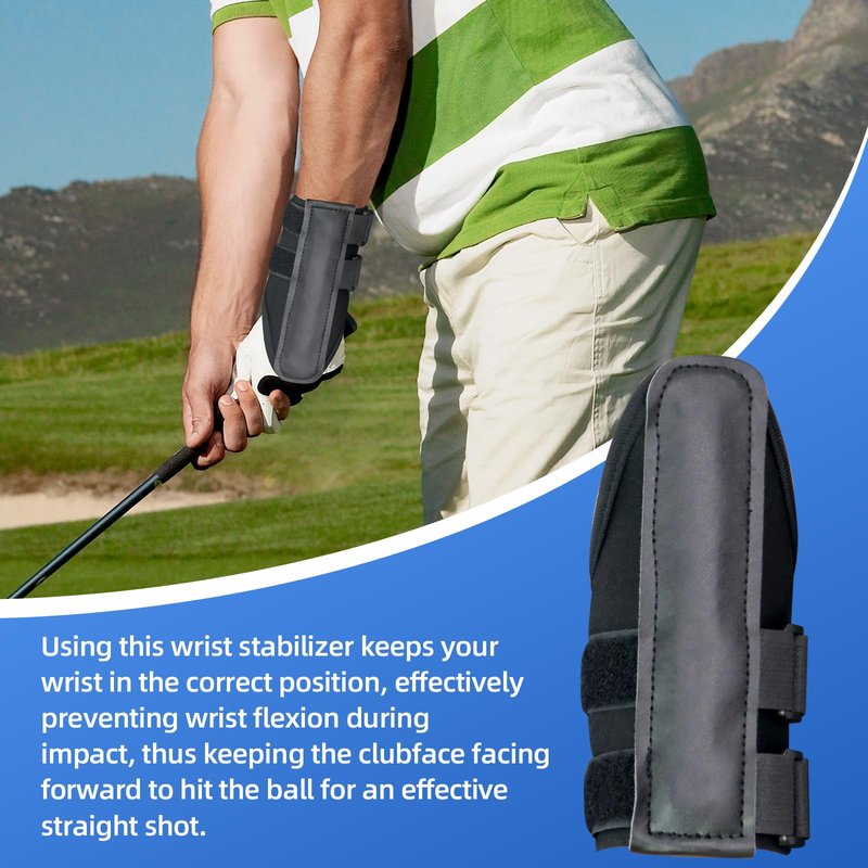 yuecan Wrist Brace for Beginners,Wrist Trainer for Golf Swing Practice Wrists Fixation Band Corrects,Adjustable Golf Wrist Training Aid with Splint for Left/Right Hand