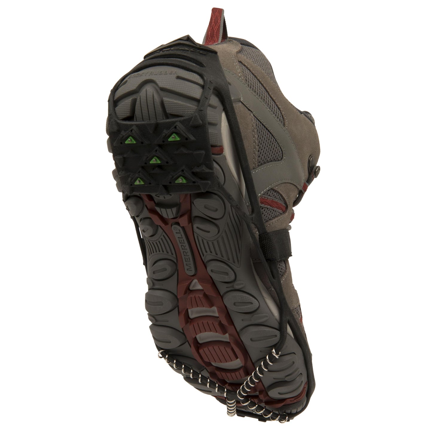 Cascade Mountain Tech Ice Traction Cleats - Ice Traction 360 - Hybrid Spike/Coil - Black - Small/Medium
