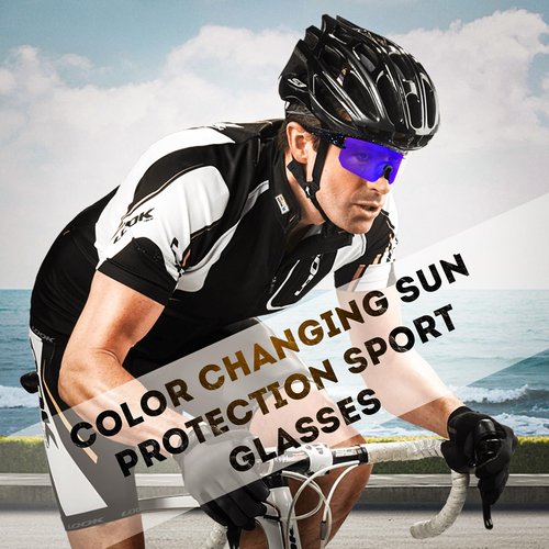GGBuy Sports Sunglasses Polarized Cycling Sunglasses TR90 Frame Eyewear Goggles UV400 Ideal for Cycling Running Baseball & Softball