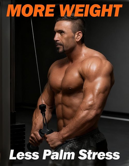 Fitarc Tricep V Bar Cable Attachment - Non-Slip Rubber Grips for Home Gym | Durable Tricep Pull Down Tool