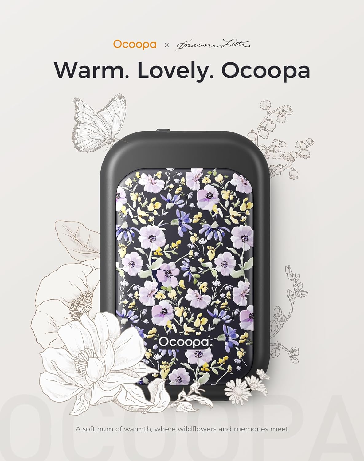 OCOOPA Magnetic Rechargeable Hand Warmers - 2 Pack Card-Style Electric Heaters | 8-Hour Battery Life, UL Certified
