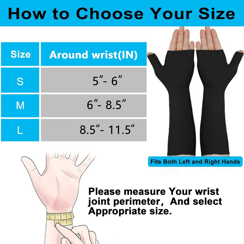 VISKONDA Hand Socks for Splint (Pack of 6) Wrist and Thumb Spica Wrap Liner for Women Men,Arm Cast Cover Stockinette Sleeve for Under Brace Skin friendly protective cover(Black,Medium)