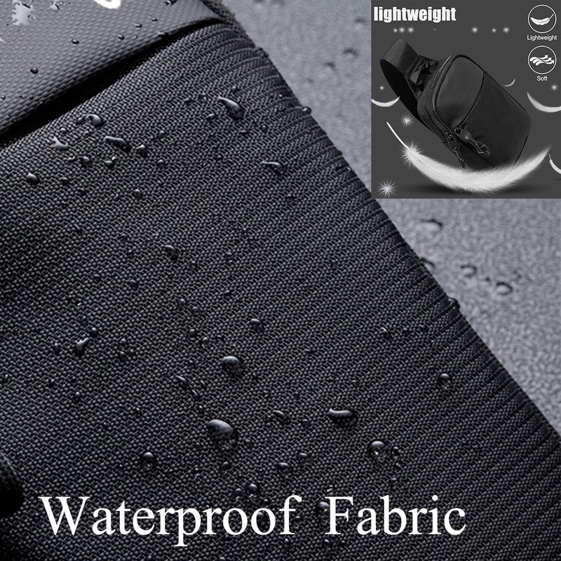 Vpoofree Mini Anti Theft Sling Bag for Men and Women, Small Crossbody Sling Backpack Fanny Pack Chest Bag for Travel Sport Running Hiking