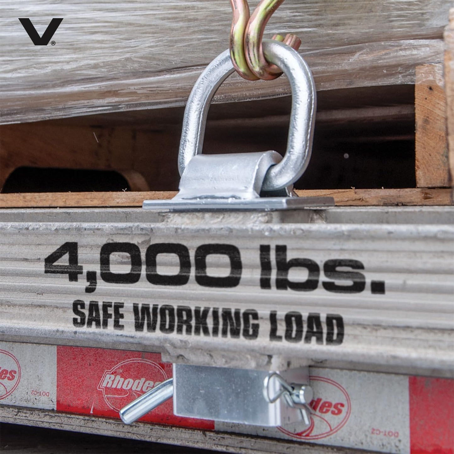 VULCAN Silver Stake Pocket D-Ring Assembly - 4 Pack