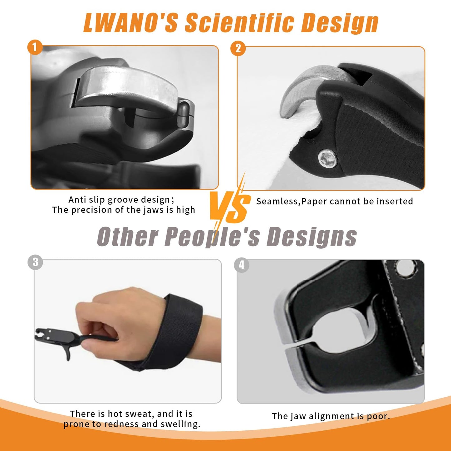 LWAND 3-4 Finger Thumb Trigger Release Aid for Compound Bow