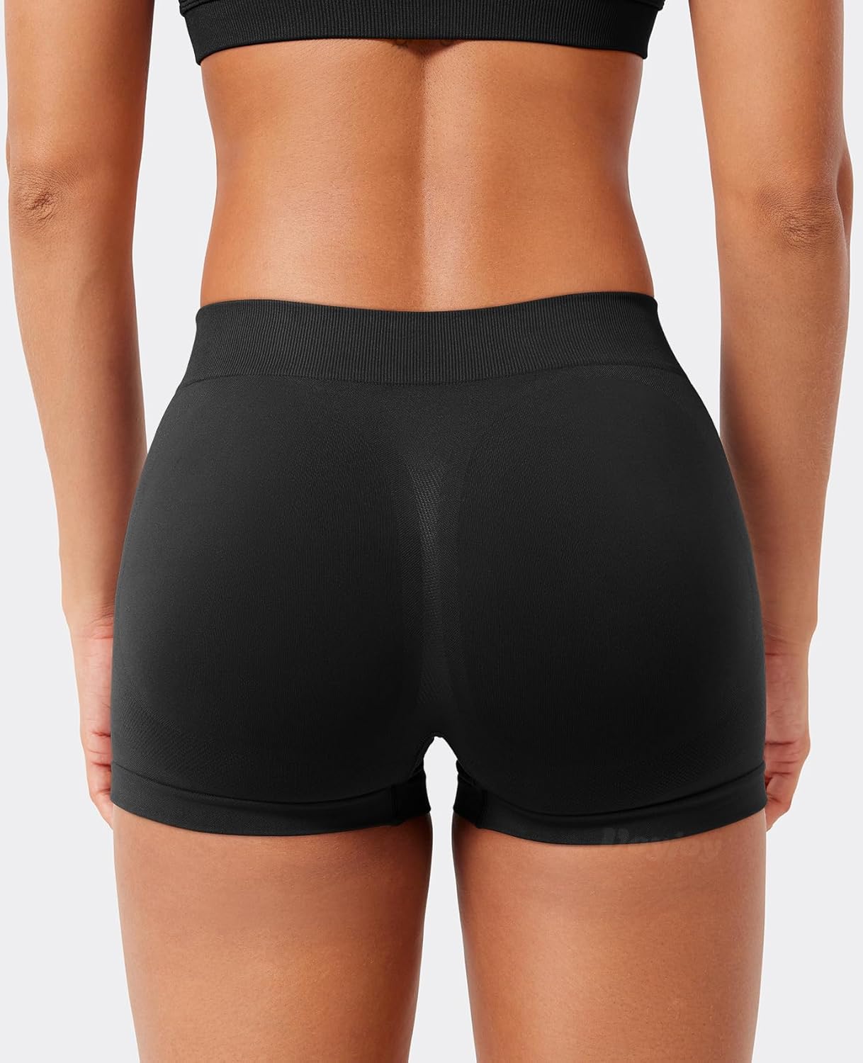 VOYJOY Booty Shorts - 2.5" Low Rise Seamless Scrunch Design for Lifting | Perfect for Gym & Running