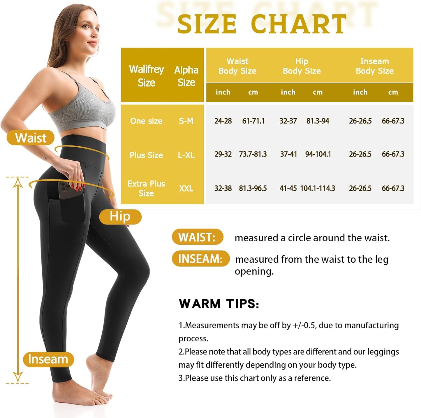 Skiennix High Waist Leggings with Pockets - 3 Pack for Ultimate Comfort & Style