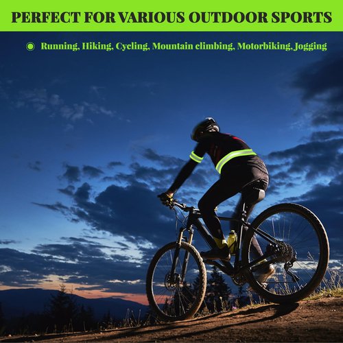 eggigi 60 Pieces Reflective Bands Reflective Armbands Arm Bands for Wrist, Arm, High Visibility Reflective Running Gear Safety Reflector Tape Straps for Night Walking, Running