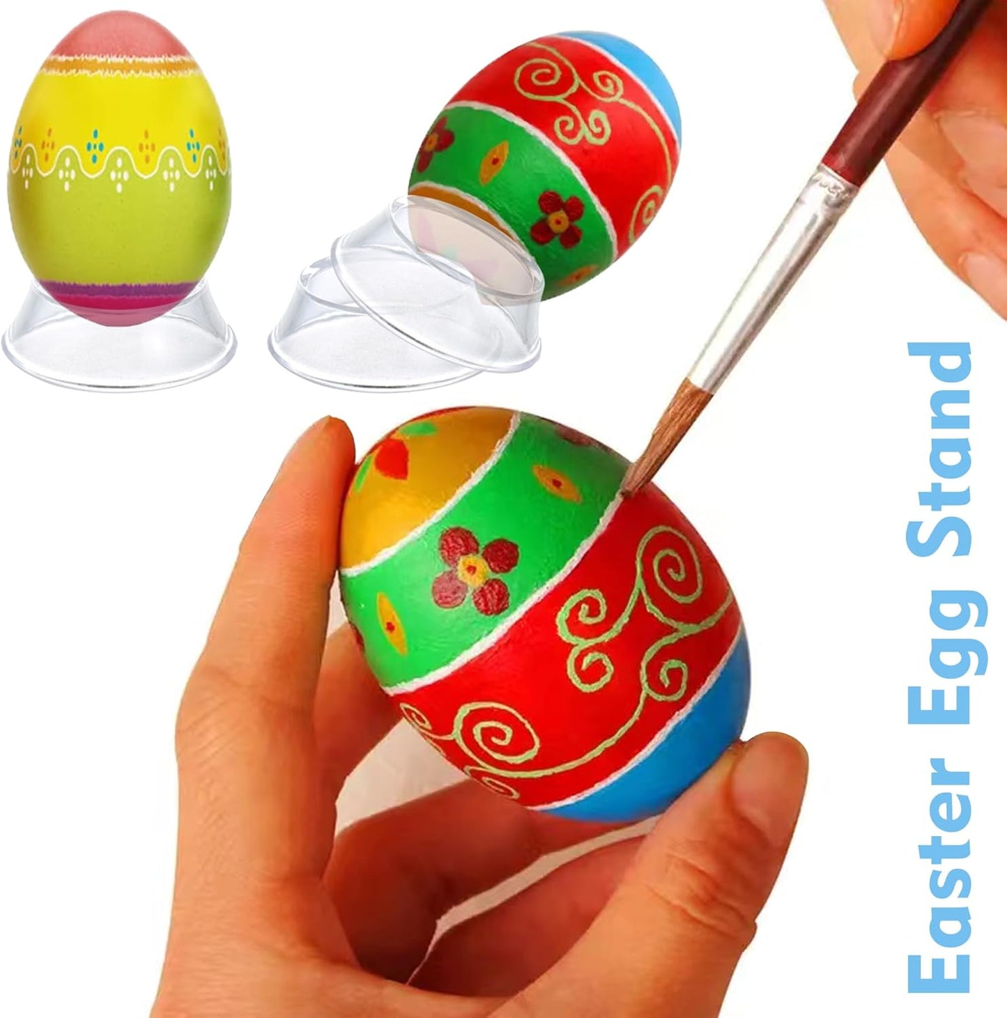 Skiennix Baseball Display Holder - Versatile Stand for Game Balls & Easter Eggs | Reversible Design