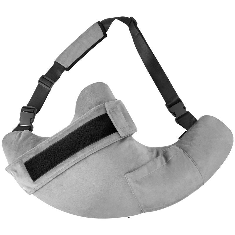 KUAZIDAR Shoulder Pillow Rotator Cuff Pillow - Arm Sling Side Sleeper Pillows for Adults, Post Shoulder Surgery Rotator Cuff Brace, Neck, Shoulder Pain, Post surgery gifts (Gray with strap)
