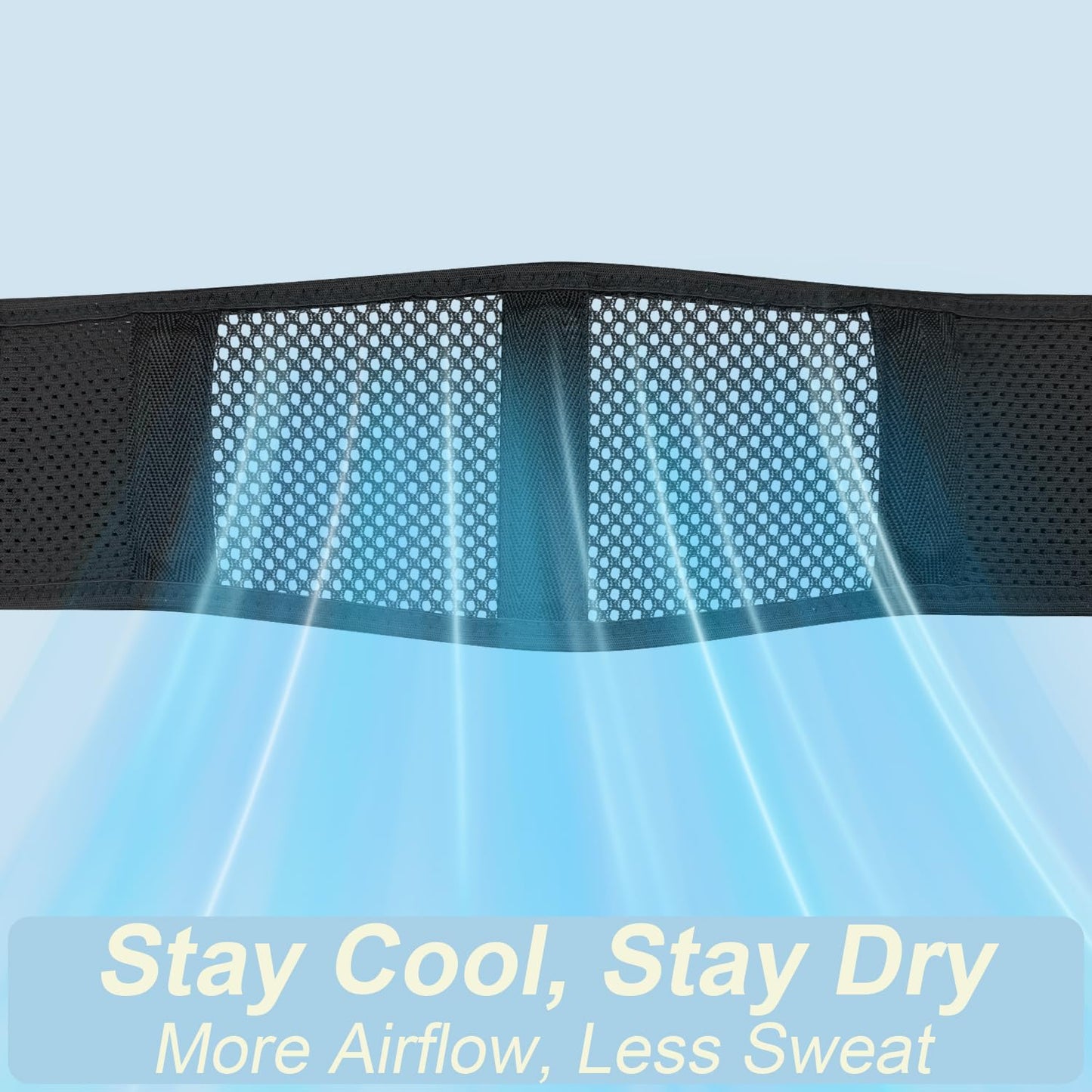 cybryeh Thin & Lightweight Back Brace for Lower Back Pain Relief – Slim, Breathable Back Support Brace for Sciatica, Herniated Disc – Adjustable Lumbar Support Belt for Men & Women, All Day Comfort